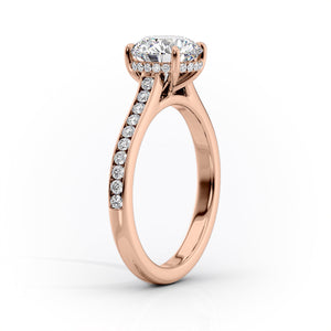 The Cameron Set With A 3.5 Carat Pear Moissanite