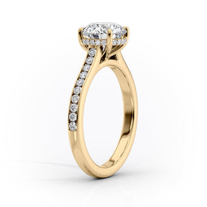 The Cameron Set With A 2.5 Carat Radiant Moissanite