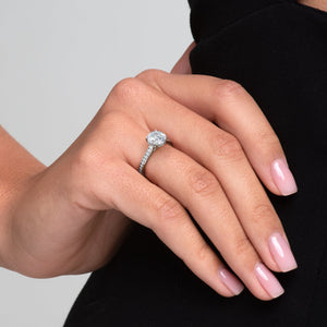 The Cameron Set With A 1.5 Carat Round Lab Diamond