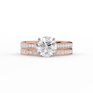 The Cameron Set With A 1 Carat Round Lab Diamond