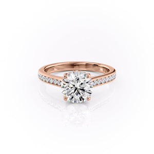 The Cameron Set With A 1 Carat Round Moissanite