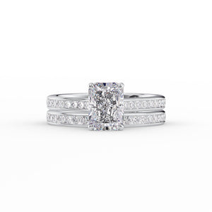 The Cameron Set With A 2 Carat Radiant Lab Diamond