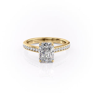 The Cameron Set With A 2 Carat Radiant Moissanite