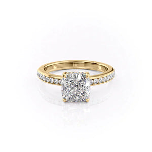 The Marilyn Set With A 1 Carat Cushion Lab Diamond