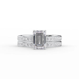 The Marilyn Set With A 2 Carat Emerald Lab Diamond