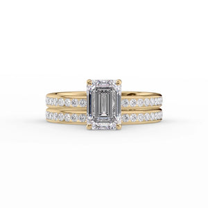 The Marilyn Set With A 5 Carat Emerald Moissanite