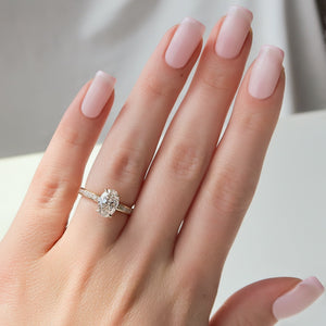 The Marilyn Set With A 2 Carat Oval Lab Diamond