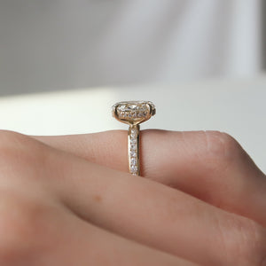 The Marilyn Set With A 2 Carat Oval Lab Diamond