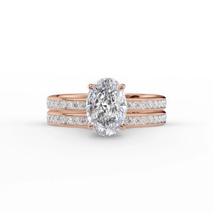 The Marilyn Set With A 2 Carat Oval Lab Diamond