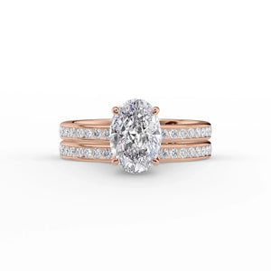 The Marilyn Set With A 2.5 Carat Oval Lab Diamond