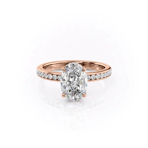 The Marilyn Set With A 3 Carat Oval Lab Diamond