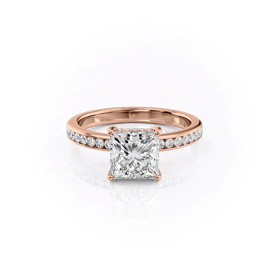 The Marilyn Set With A 5 Carat Princess Moissanite
