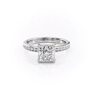 The Marilyn Set With A 5 Carat Princess Moissanite