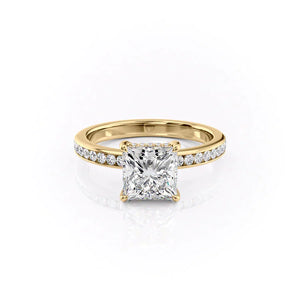 The Marilyn Set With A 5 Carat Princess Moissanite