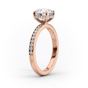 The Marilyn Set With A 1 Carat Round Lab Diamond