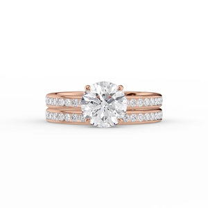 The Marilyn Set With A 2 Carat Round Lab Diamond