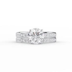 The Marilyn Set With A 2 Carat Round Lab Diamond