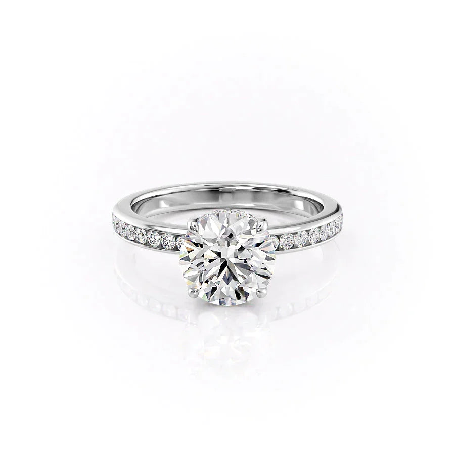 The Marilyn Set With A Round Moissanite