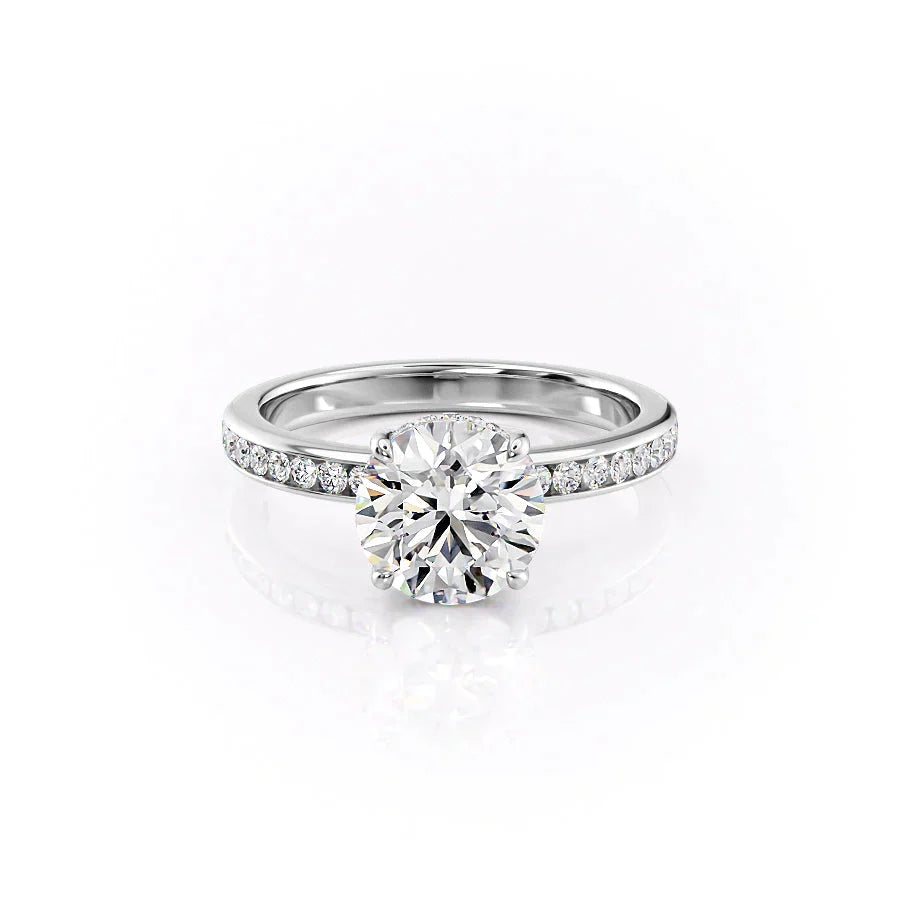 The Marilyn Set With A 1 Carat Round Lab Diamond