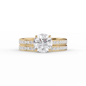 The Marilyn Set With A 2 Carat Round Lab Diamond