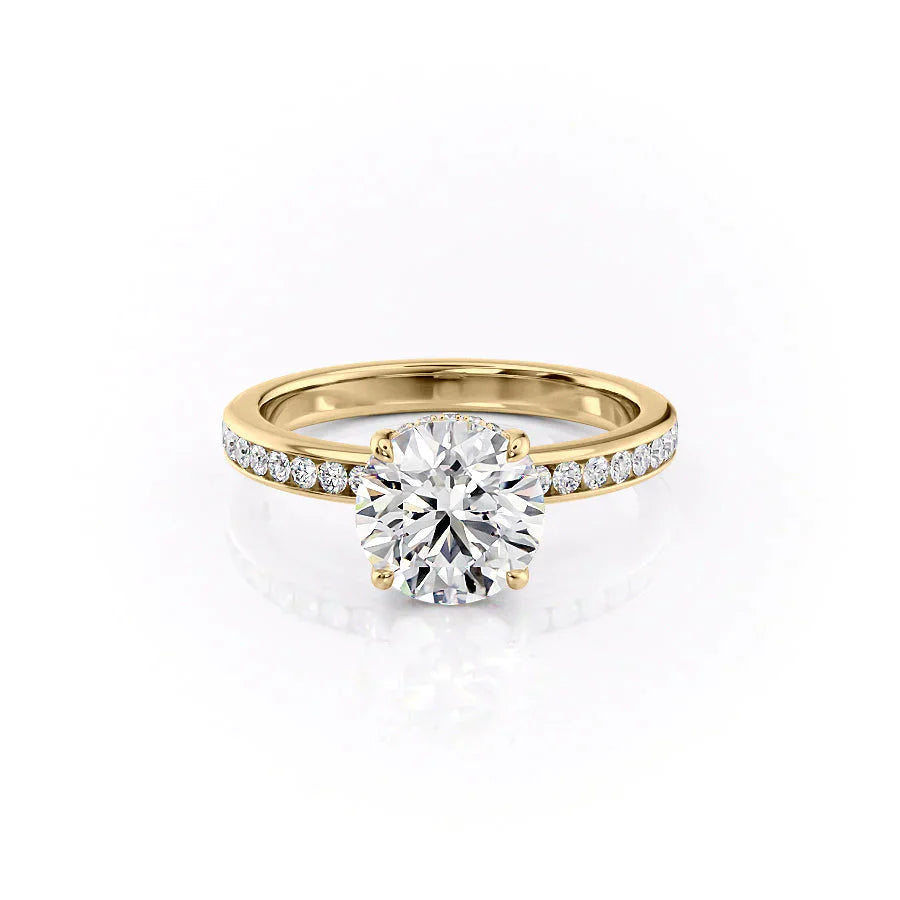 The Marilyn Set With A 2.5 Carat Round Lab Diamond