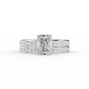 The Marilyn Set With A 1.5 Carat Radiant Lab Diamond