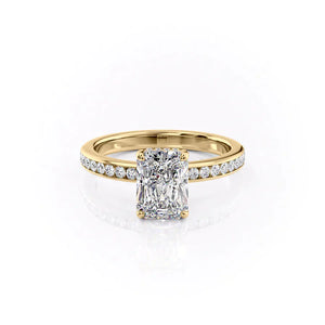 The Marilyn Set With A 2 Carat Radiant Moissanite