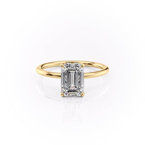 The Sandra Set With A 1.5 Carat Emerald Lab Diamond