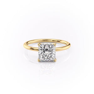 The Sandra Set With A 2.5 Carat Princess Lab Diamond