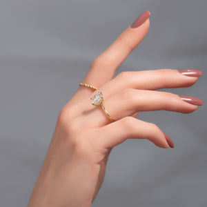 The Sandra Set With A 2 Carat Princess Lab Diamond