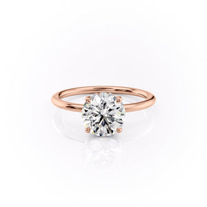 The Sandra Set With A 1.5 Carat Round Moissanite