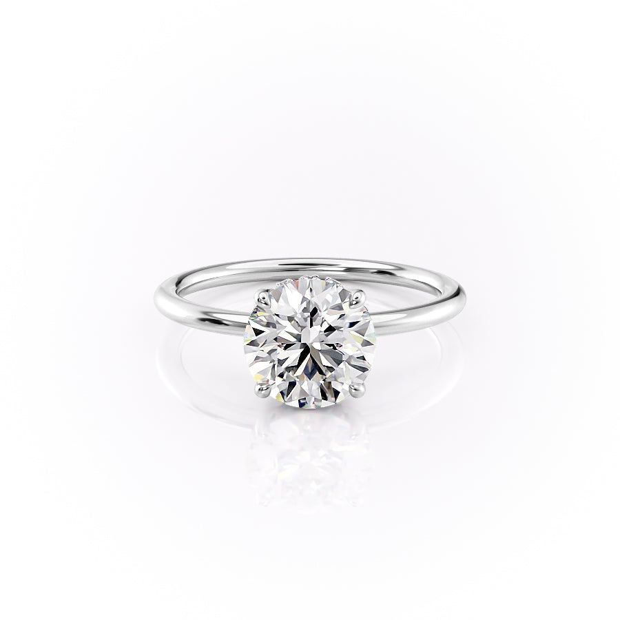 The Sandra Set With A 2.5 Carat Round Moissanite