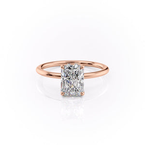 The Sandra Set With A 3 Carat Radiant Lab Diamond