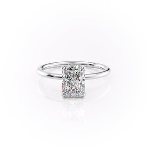 The Sandra Set With A 1.5 Carat Radiant Moissanite