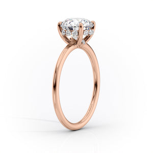 The Sandra Set With A 3 Carat Round Lab Diamond