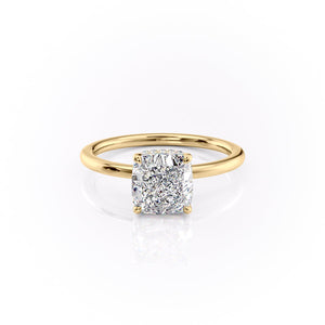 The Margot Set With A 1 Carat Cushion Lab Diamond