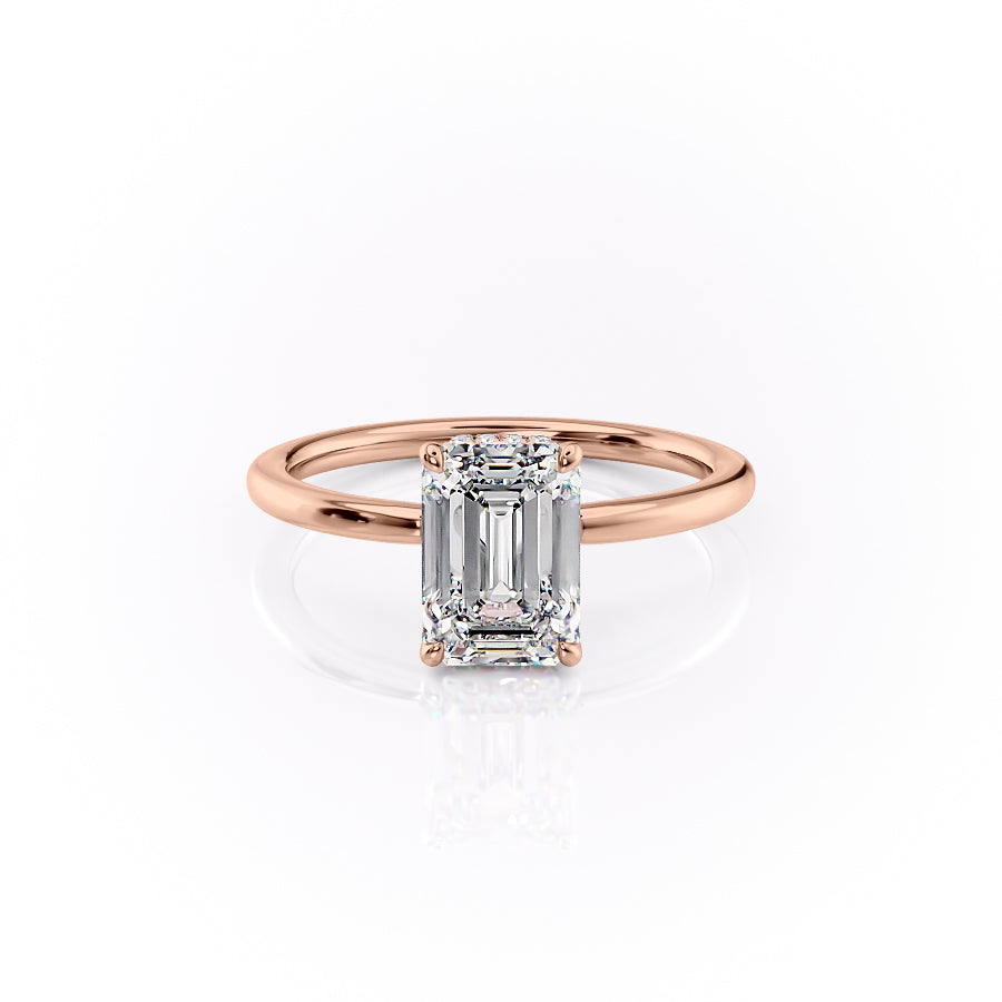 The Margot Set With A 2.5 Carat Emerald Lab Diamond