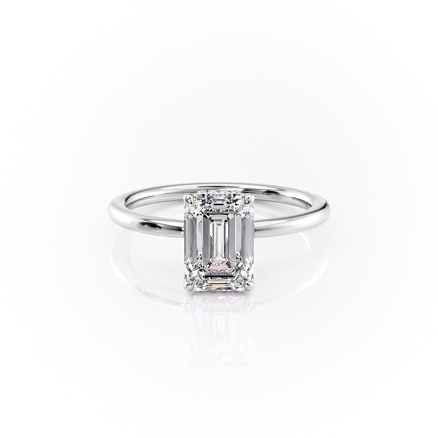 The Margot Set With A 1 Carat Emerald Lab Diamond