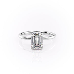 The Margot Set With A 1 Carat Emerald Lab Diamond