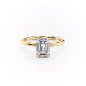 The Margot Set With A Emerald Moissanite