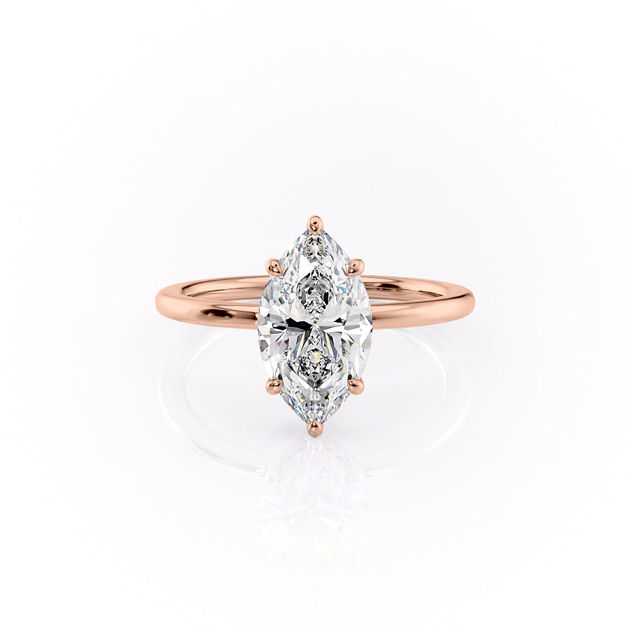 The Margot Set With A 3 Carat Marquise Lab Diamond