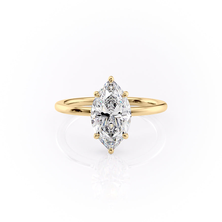 The Margot Set With A 2 Carat Marquise Lab Diamond