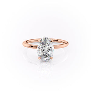 The Margot Set With A 4.5 Carat Oval Moissanite