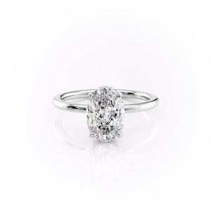 The Margot Set With A 1.5 Carat Oval Lab Diamond
