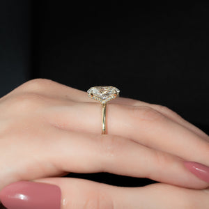 The Margot Set With A 2 Carat Oval Lab Diamond