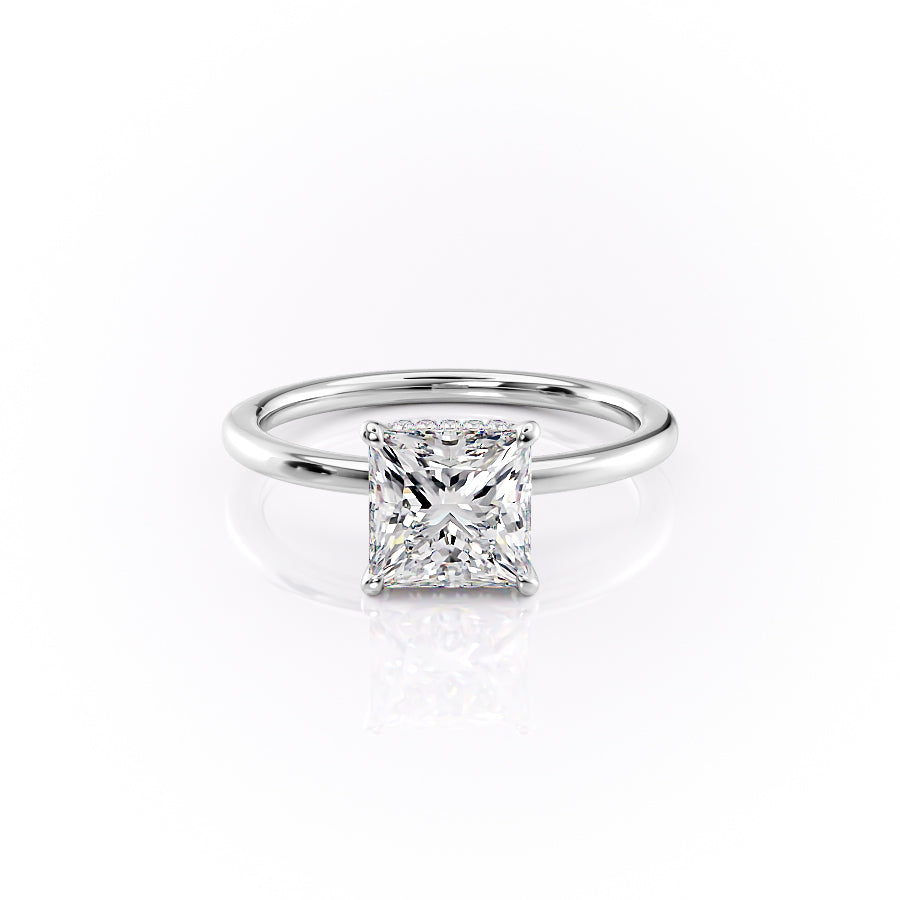 The Margot Set With A 3.5 Carat Princess Moissanite