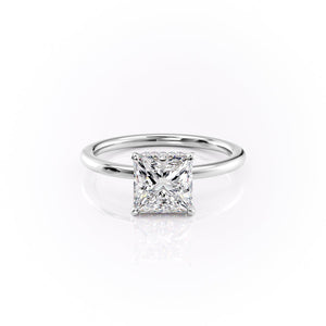 The Margot Set With A 3.5 Carat Princess Moissanite