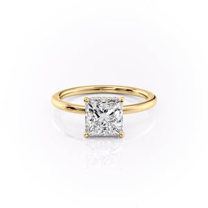 The Margot Set With A 3.5 Carat Princess Moissanite