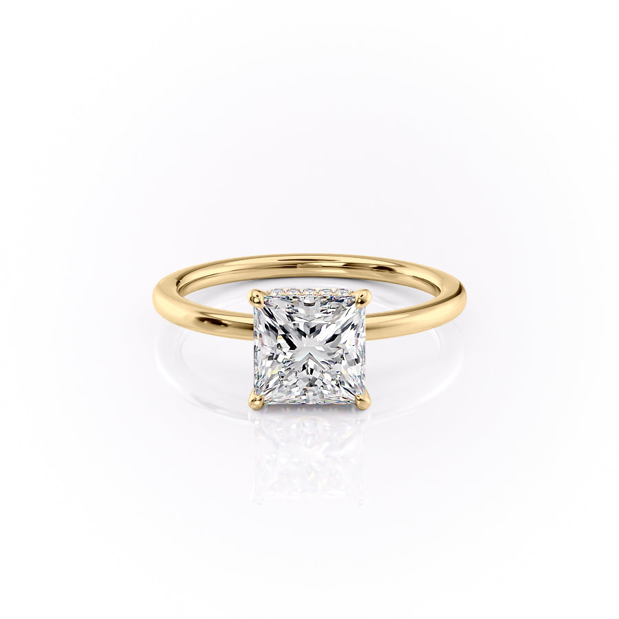 The Margot Set With A 2 Carat Princess Lab Diamond