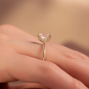 The Margot Set With A 1 Carat Princess Lab Diamond